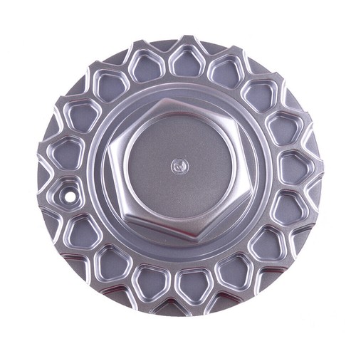 Silver wheel rim center cap - wheel,