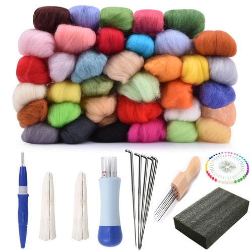 Wool felt kit handmade needle - kit,