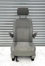 VW Transporter T5 Passenger Single Captain Seat Genuine Inka Cloth, VGC #9