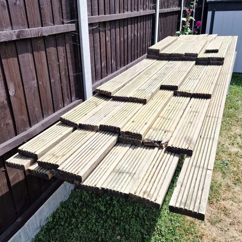Used timber decking - decking, boards