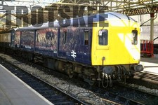 35mm Slide BR British Railways Diesel DMU Class 128 M55995 Crewe 1988 Original
