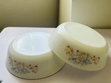 2 Vintage Pyrex England Blue