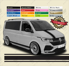 SIDE STRIPES BONNET STICKERS For VW T4 T5 T6 TRANSPORTER SWB CAMPER VAN DECALS