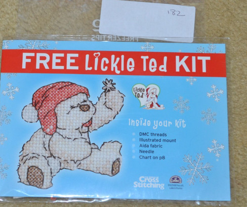 Cross stitch kit lickle - cross, ted