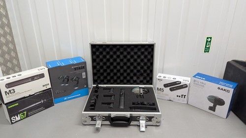 Drum mic set flight cased - -,
