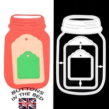 Jar with Tags / Labels Metal