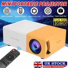 Mini Projector LED 1080P Home Cinema Portable Pocket Projector Party Theater UK