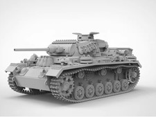 3D Printing Model 1/72 German Panzer III Model J1 Type Tank Model Unpainted