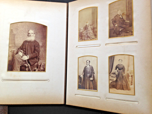 Antique cdv cabinet - antique, cards