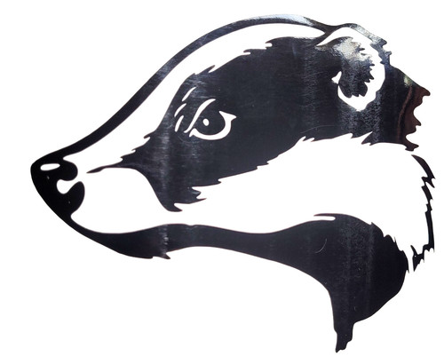 Badger wildlife decal - 2x,