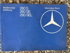 Owners Manual Mercedes W126 280S 280SE 280SEL Logbook 9/1979 *NOS*