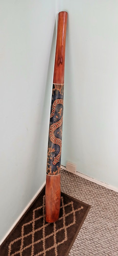 Vintage aboriginal didgeridoo - vintage,