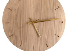 Oak Wall Clock – Solid Wood
