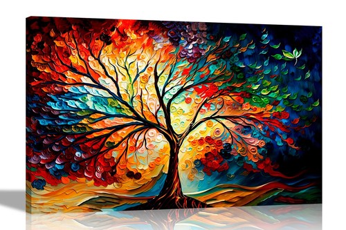 Colourful tree life - colourful, of