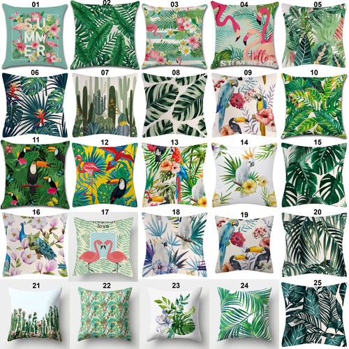 Tropical birds and plant linen - tropical,