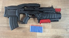 Nerf Moto Blitz Blaster – Semi-Auto Foam Dart Gun + Magazine + Darts – Cosplay
