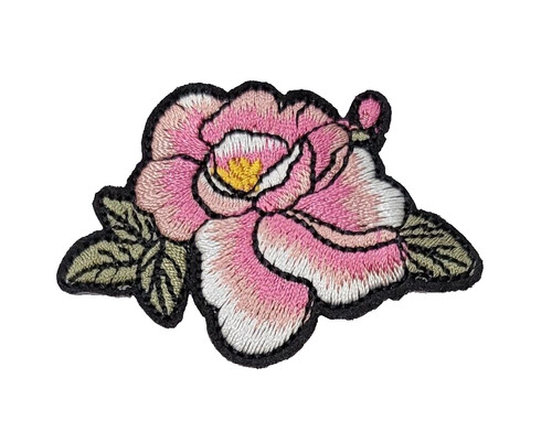 Pink white embroidered - white,