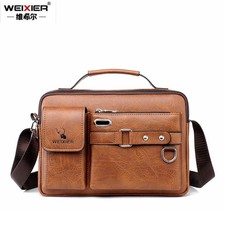 Men's Shoulder Bag Portable PU