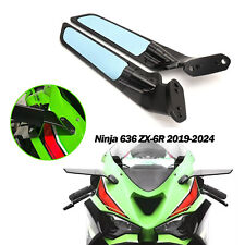 2025 RearView Mirrors For Kawasaki Ninja 636 ZX-6R 2019-2024 side wing Mirrors