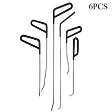 6Pcs Auto Puller Rods Dent Paintless Repair Tools Car Removal Hail Push Kits PDR
