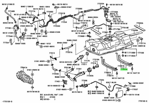 Genuine toyota fuel tank - tank, band