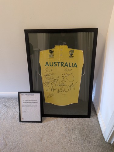 Signed australia cricket shirt - australia,