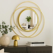 Premium Large Round Gold Wall