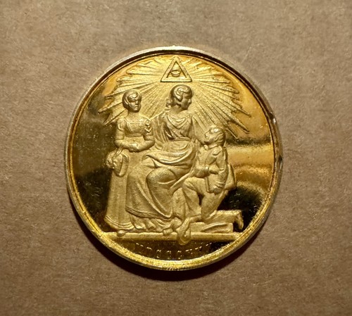 Vintage freemason silver gilt - silver,