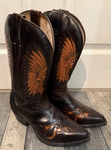 Vintage boulet cowboy boots - vintage,