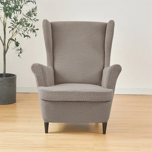 Wing chair cover stretch - chair,