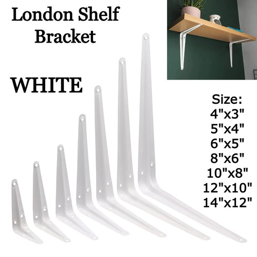 Metal shelf brackets grey - metal,