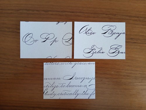 Aceo spencerian calligraphy - aceo,