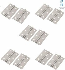 5 Pairs 75mm Butt Hinges for