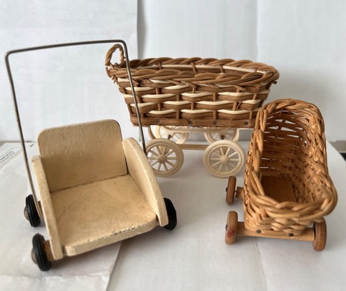 Vintage german wicker wood - vintage, wicker/wood