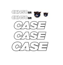 Decal Sticker Set Case CX145C SR Digger Non Metallic Excavator Decal Set