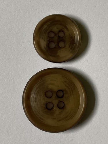 Brown horn effect buttons suit - effect,