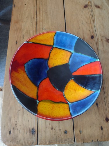 Brightly coloured bowl - brightly,