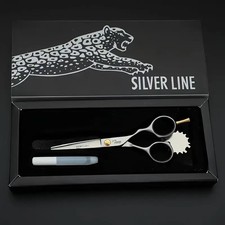 Jaguar Silver Line Mercury Scissors 6” Inch | Straight shears | Self Sharpening