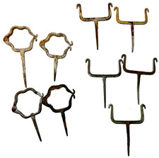 Antique Lead Rain Gutter Spout Bracket Brackets Victorian Hexagonal Rectangular