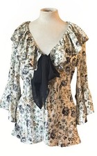 Zara floral Blouse with Ruffle