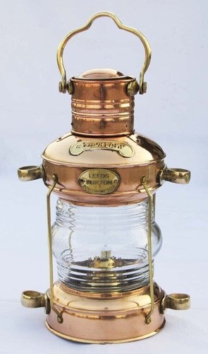 Antique anchor oil - anchor, brass