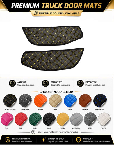 Eco leather door mats - leather,