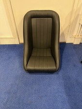 Cobra Classic Bucket Seat - Black Vinyl with Piping