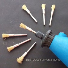 5 BRASS WIRE 5MM BRUSHES