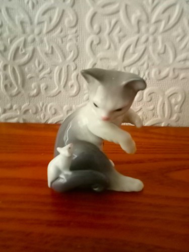 Lladro figurine cat and mouse - lladro,