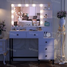 White Dressing Table with LED