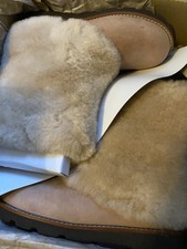 UGG Maylin Womens Pull On Sheepskin Shearling Cuff Boots   Mushroom Sz 6