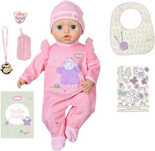 Baby Annabell Interactive Active Annabell 43cm Soft Doll & Accessories New Gift