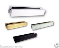 uPVC Door Letterbox Slimline 12" Letterbox - White, Gold, Silver, Chrome, Black