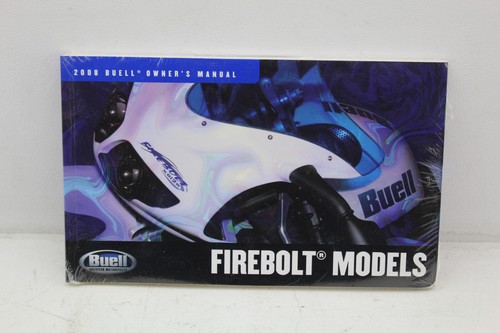 2008 buell firebolt owner - xb, owner's